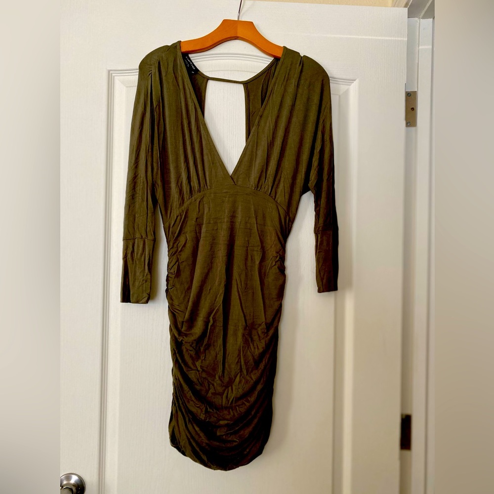 Bebe Olive Green dress